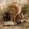 VOTAGOO Tactical Range Backpack for Handguns and Ammo, Gun Cases Bag with 3 Pistol Carrying Cases for Hunting Shooting