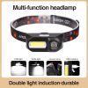 New Strong Changing Light Outdoor Head Lamp Cobled Multi-Function Headlight USB Charging