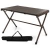 4-6 Person Portable Aluminum Camping Table with Carrying Bag