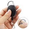 2pcs/4pcs Retractable Key Chain Reel Badge Holder Fly Fishing Zinger Retractor With Quick Release Spring Clip Fishing Accessories