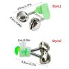 10pcs Fishing Bite Alarms Fishing Rod Bell Rod Clamp Tip Clip Bells Ring; Green ABS Fishing Accessory