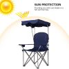 Portable Folding Beach Canopy Chair with Cup Holders